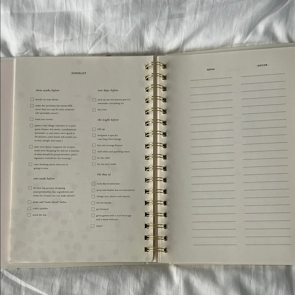 kate spade Cheers Planner with Gold Dots